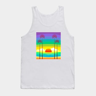 Palm Tree Design Tank Top